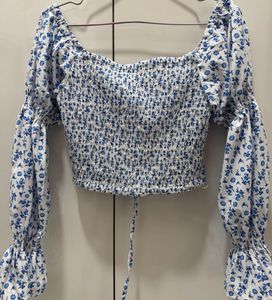 Floral Print Crop Top