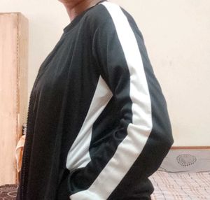 Black &amp; White Track Jacket