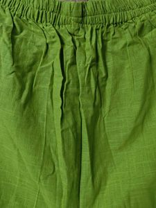 Green Cotton Kurta