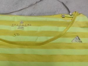Striped Yellow Adidas Tee