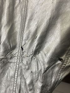 Silver Metallic Biker Jacket