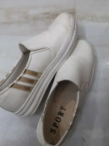 White Casual Sneakers