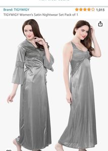 TIGYWIGY Satin Classic Night Wear