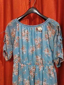 Floral Print Chiffon Dress