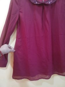 Maroon Top