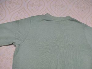 Sea green winter top