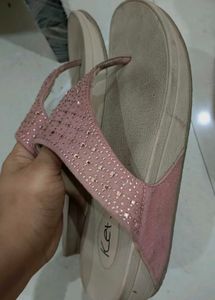 Ket. Pink Embellished Wedges