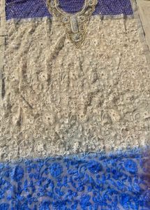 Embroidered Semi-Stitched Kurta