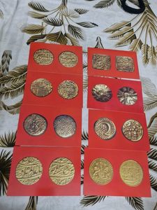 Antique Coin Collection postcard  8 pcs lot