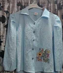 Vintage Light Blue Button Down