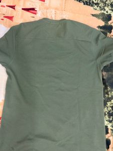 Olive Green Graphic T-Shirt