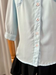 🪔24Hrs DIWALI SALE🪔Light Blue Button-Up Top