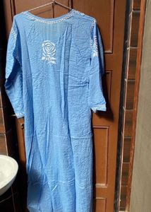Elegant Blue hand embroidery Kurta