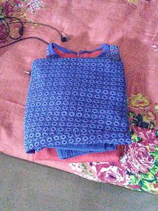 Bay Girl Suit,kurti, Leggings,overcoat Anattached.