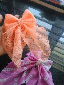 Handmade Bow Hair Clips - Set of 2