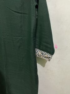 Elegant Green Kurta Set With Duppta