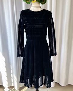 Korean Velvet Dress