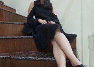 Black Cold Shoulder Dress