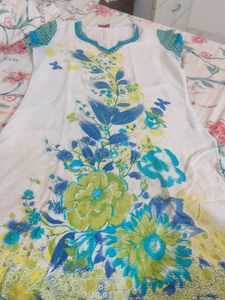 Biba White Summer Kurti