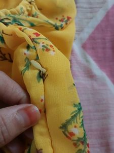 Yellow Color Goun Haldi Ceremony