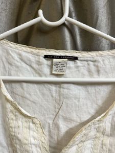 For The Republic Off White Top