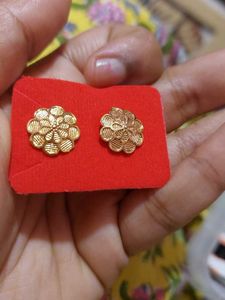 new gold plate earings