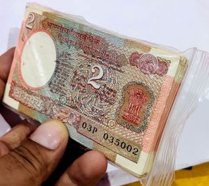 Rare Rs-2 Indian 88 notes bundle,Good condition