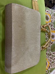 Double Use Shining Golden  Wedding Purse/clutch