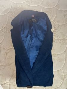 Elegant Blue Trench Coat