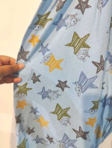 Yoda + Star Pattern Cotton Pajama Pants
