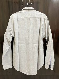 Grey Color Men Slim Fit Shirt