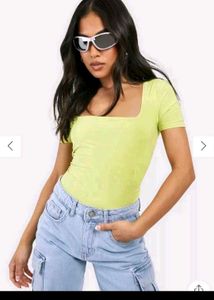 Boohoo Square Neck Bodysuit