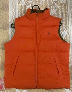 🐉 dual Olive &amp; tangerine Puffer Vest