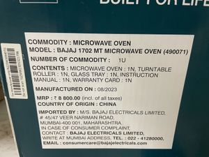 Bajaj 17L Solo Microwave White