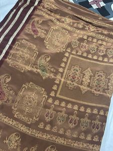 Elegant Brown Silk Saree