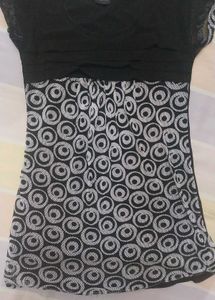Black & White Print Dress