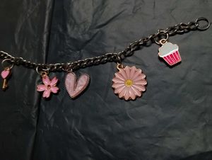 PINK CHARM BRACELET FOR SALE !!