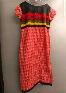 Bright Red Straight Kurta Casual Wear