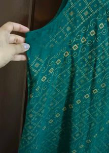 Bottle Green Kurti.