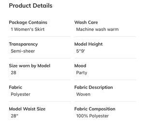 Shein Party Maxi Length Lace  SheerStraight Skirt