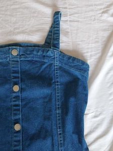 Denim Button-Down Dress