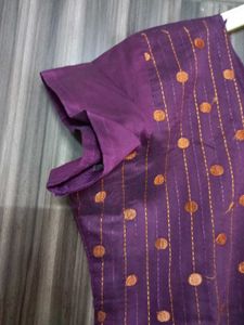 Embroidered Purple Kurta