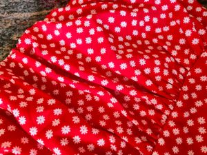Red Floral Top