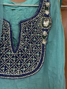 Blue Embroidered Kurta Set