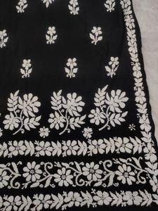 Chikankari Black Kurti