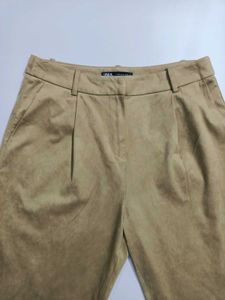 Zara Tan Trousers - Stylish &amp; Comfortable