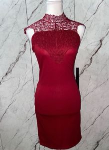 Burgundy Bodycon Dress