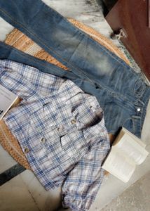 Color Block Button-Down Shirt