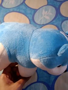 Blue &amp; White Plush Bear