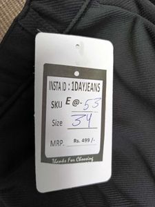 E@53 Size-34 Straight Jeans